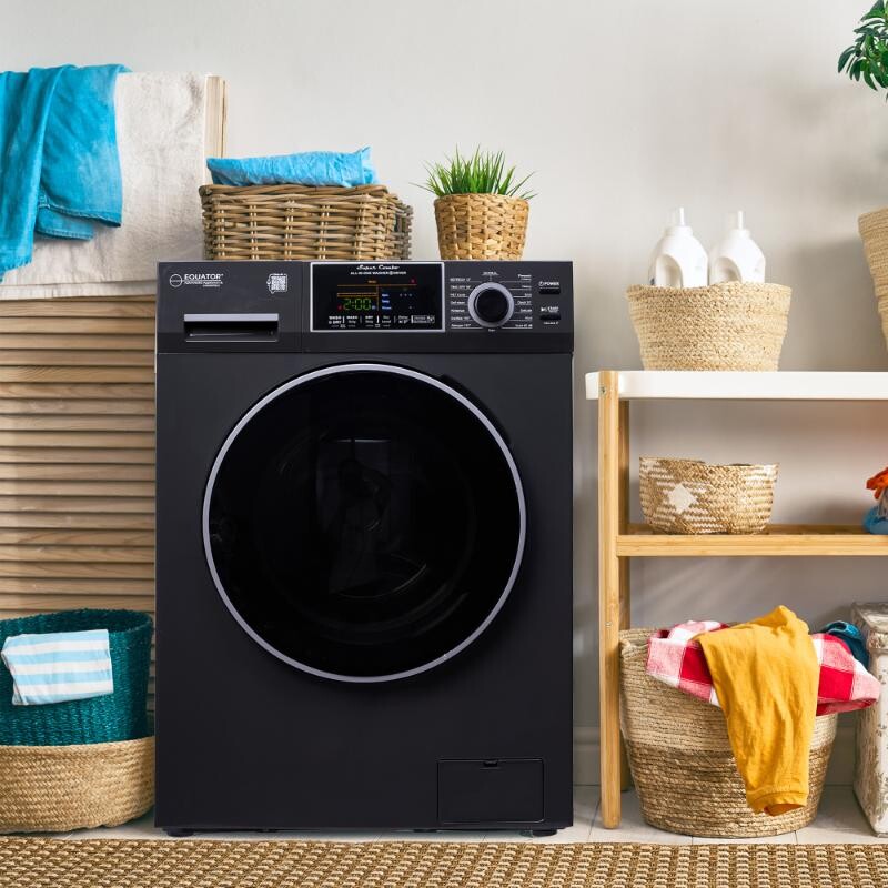 All-In-One CONVERTIBLE 5500 Washer-Dryer 18lb/1.9cf SANITIZE ALLERGEN Cycle 1400RPM EZ5500CVSTORMYGREY, product image 9 of 19