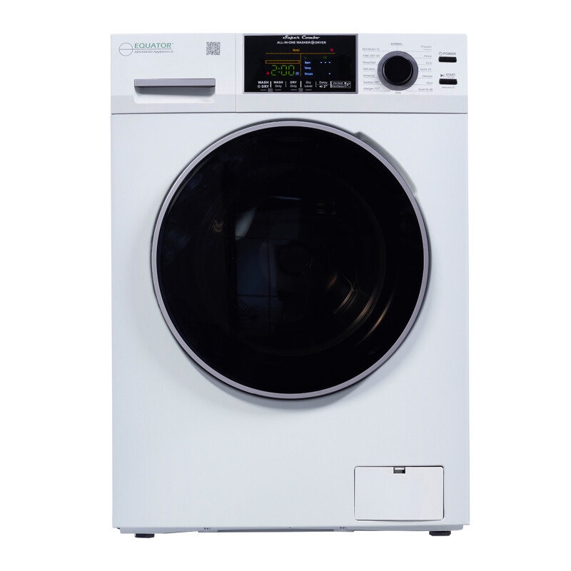 All-In-One CONVERTIBLE 5500 Washer-Dryer 18lb/1.9cf SANITIZE ALLERGEN Cycle 1400RPM EZ5500CVWHITE