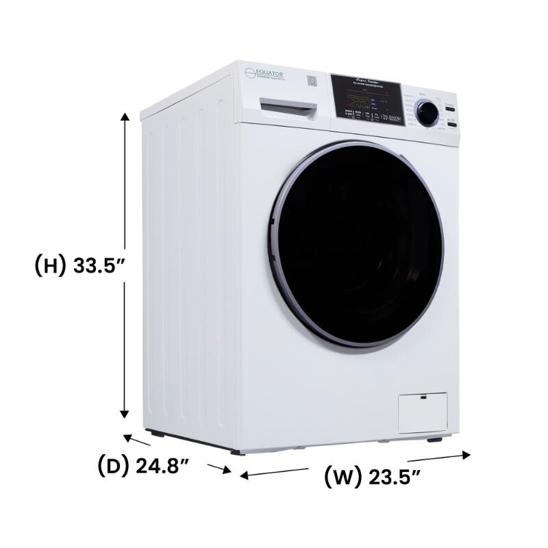 All-In-One CONVERTIBLE 5500 Washer-Dryer 18lb/1.9cf SANITIZE ALLERGEN Cycle 1400RPM EZ5500CVWHITE