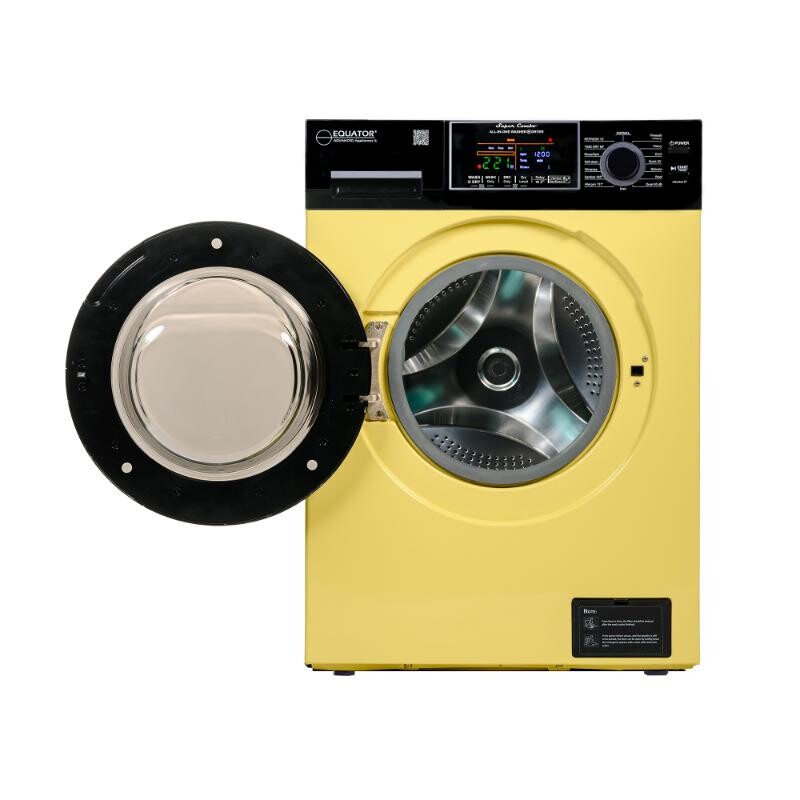 All-In-One CONVERTIBLE 5500 Washer-Dryer 18lb/1.9cf SANITIZE ALLERGEN Cycle 1400RPM EZ5500CVYELLOW, product image 15 of 21