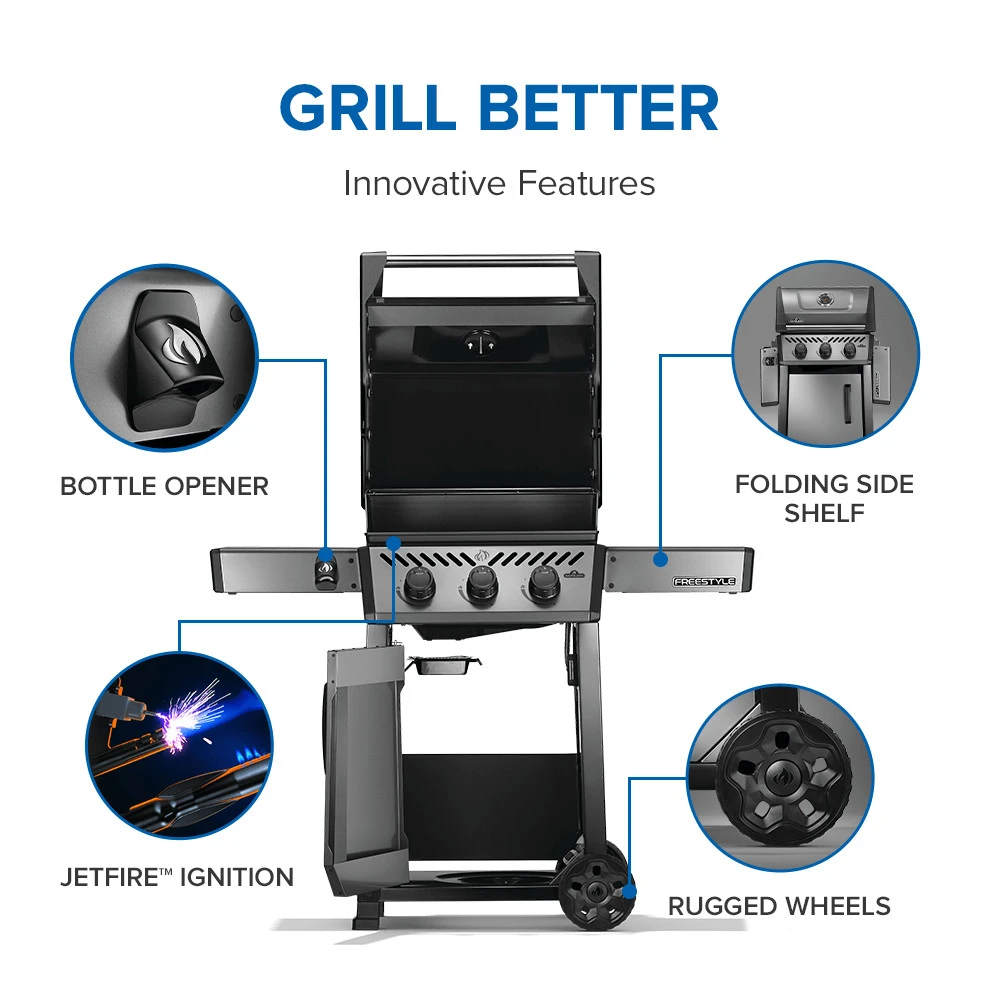 Freestyle™ 365 3-Burner, Gas Grill F365DPGT