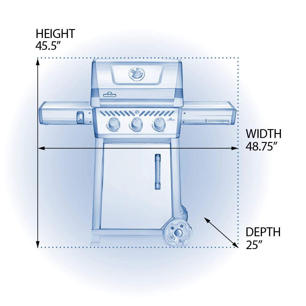 Freestyle™ 365 3-Burner, Gas Grill F365DPGT