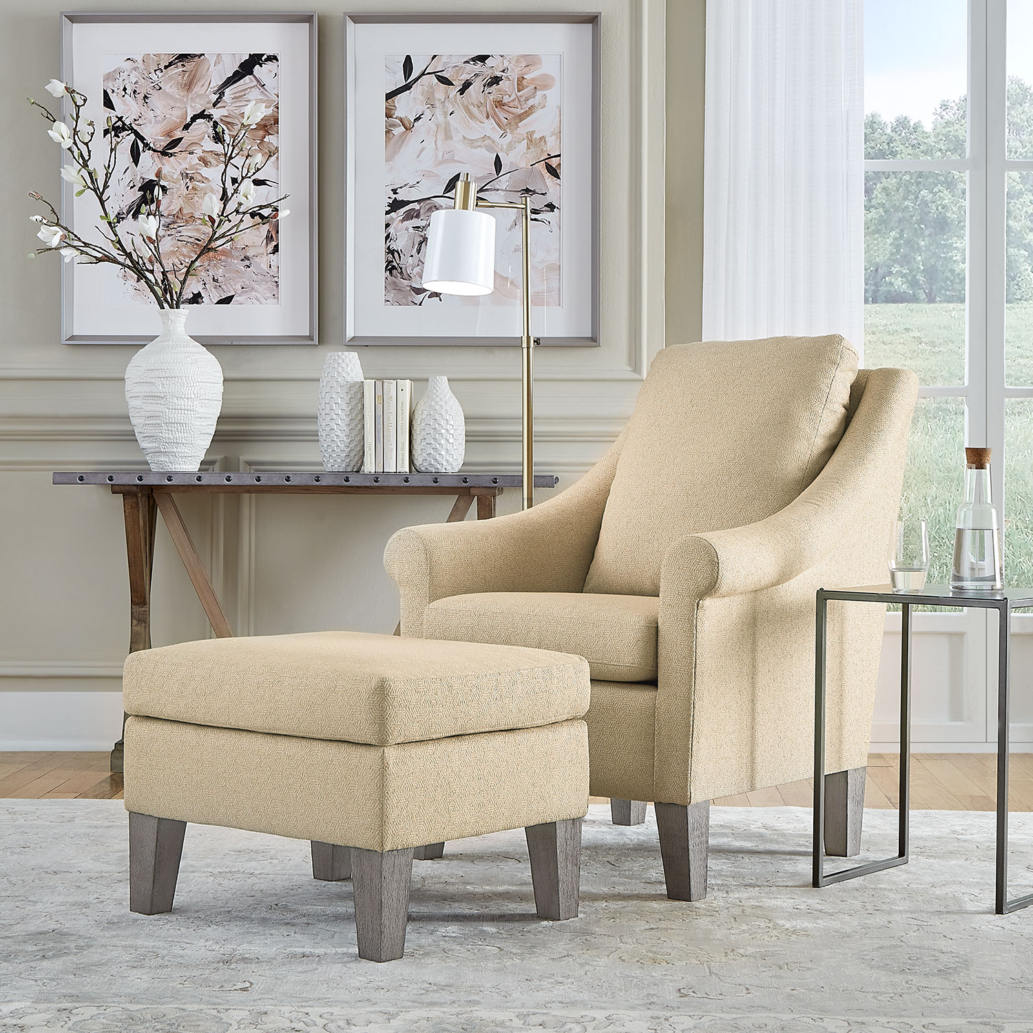 F41dw - Ottoman - Dark Walnut - F41DW F41DW