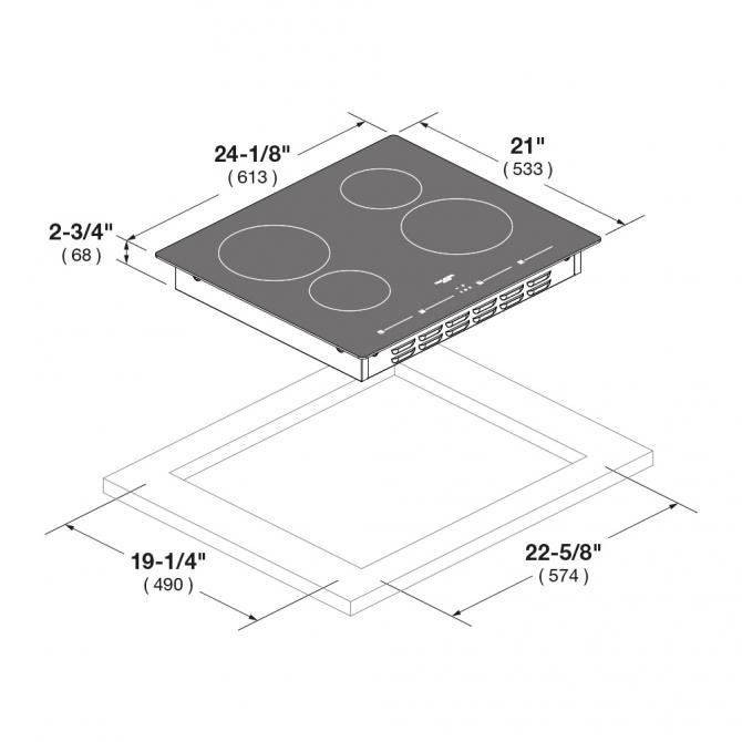 24” INDUCTION COOKTOP F4IT24B2