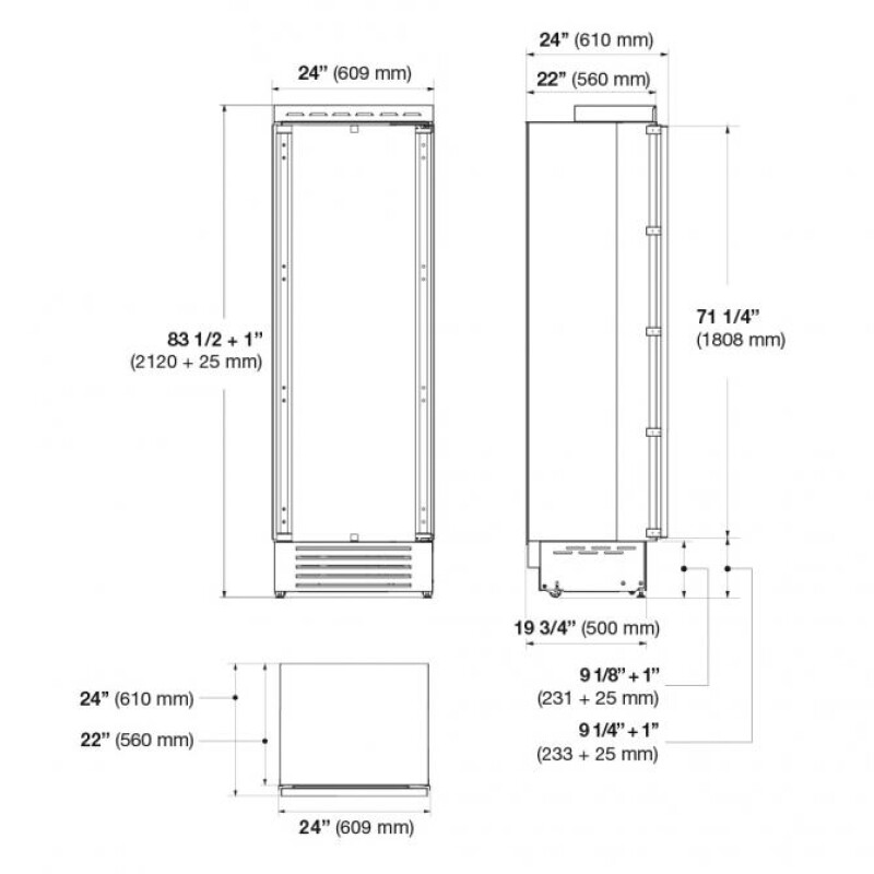 30" BUILT-IN FREEZER COLUMN F7IFC30O1R