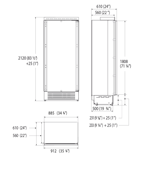 BUILT-IN FREEZER 36" F7IFC36O1R