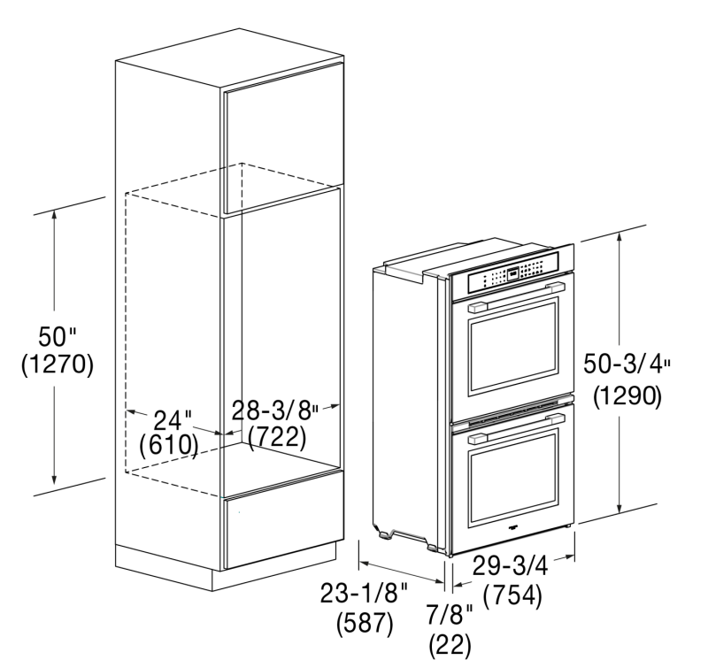 30" TOUCH CONTROL DOUBLE OVEN F7MDP30S1