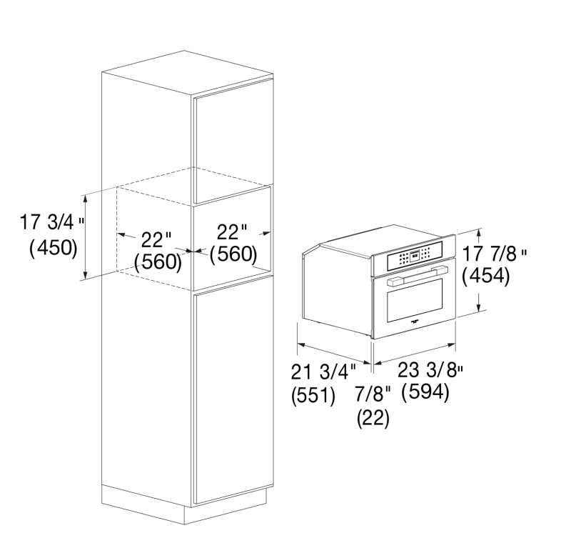 24" COMBI STEAM OVEN F7MSCO24S1