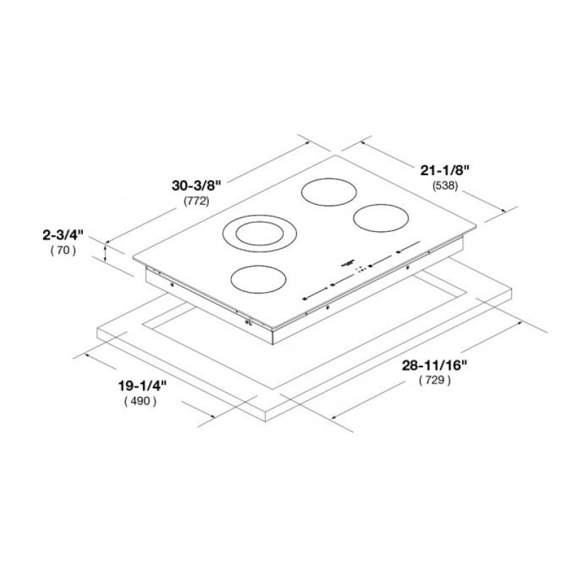 30” glass-ceramic COOKTOP F7RT30S1