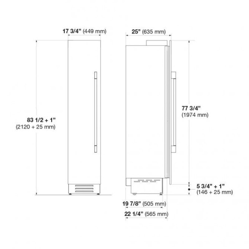 18" FREEZER COLUMN F7SFC18S1L