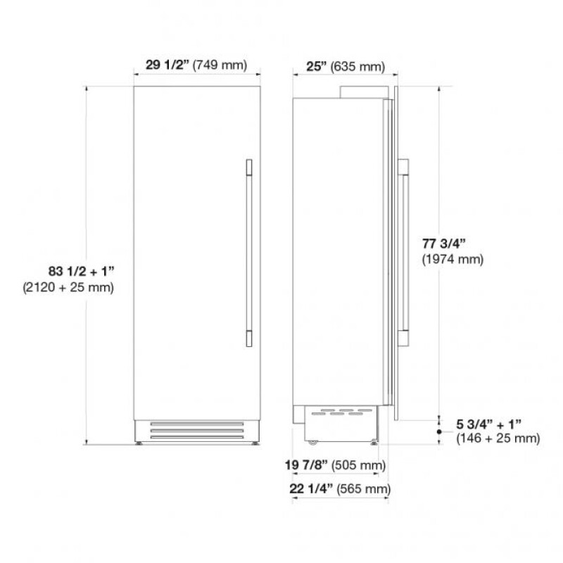 30" FREEZER COLUMN F7SFC30S1R