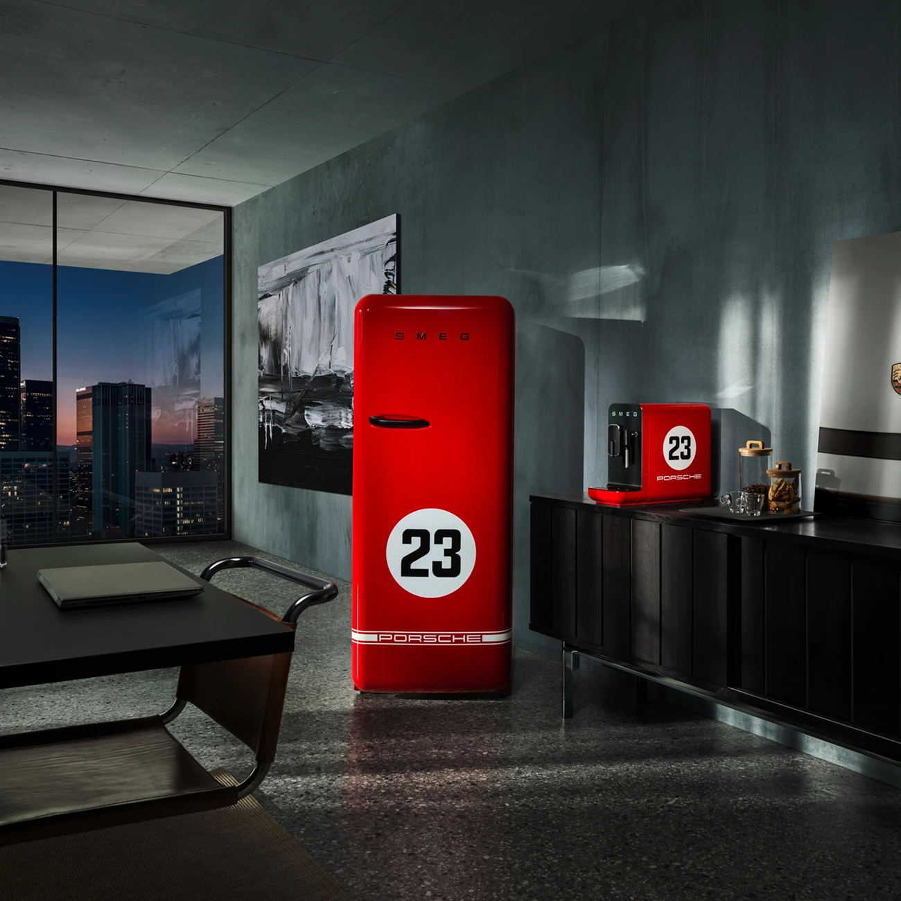 Fridge FAB28 | 917 Salzburg Porsche x SMEG Limited Edition FAB28URDP9176