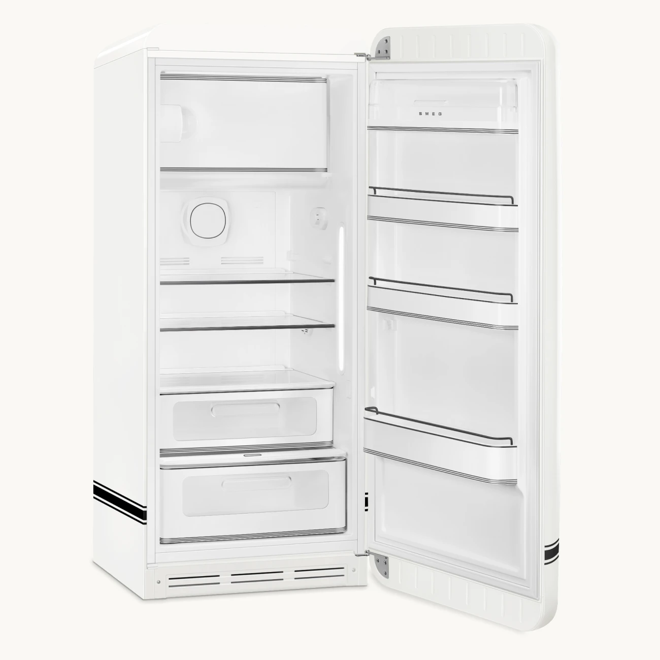 Fridge FAB28 | Carrara White Porsche x SMEG FAB28URDPCW6