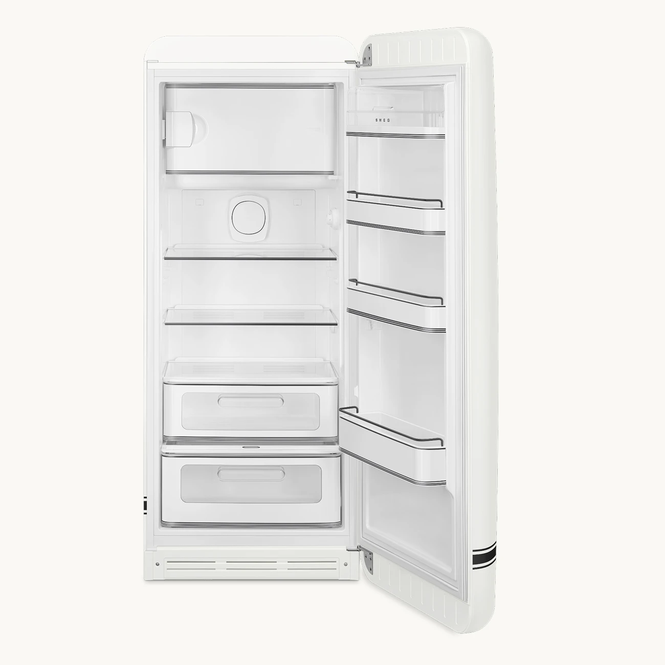 Fridge FAB28 | Carrara White Porsche x SMEG FAB28URDPCW6