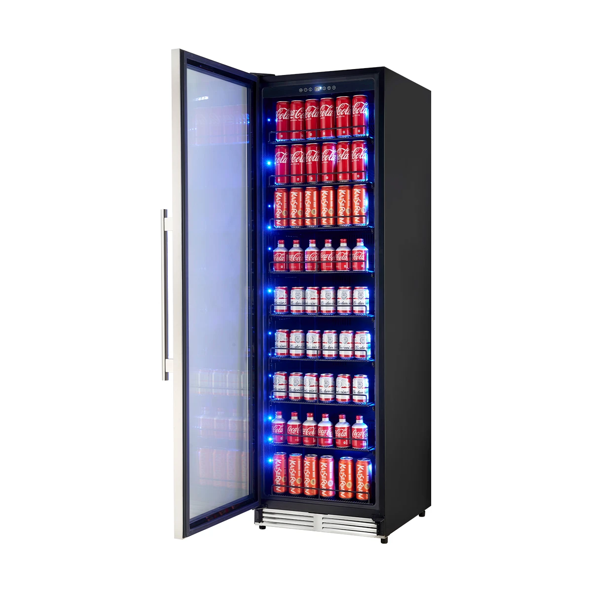 Cesinali 24-Inch Built-In Beverage Cooler, 15.8 cu.ft, , Dual Temperature Zones, LED Interior Lighting, Adjustable Shelves FBCBI670324S