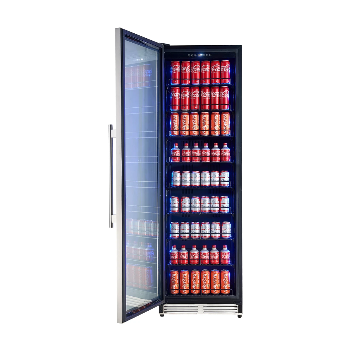 Cesinali 24-Inch Built-In Beverage Cooler, 15.8 cu.ft, , Dual Temperature Zones, LED Interior Lighting, Adjustable Shelves FBCBI670324S