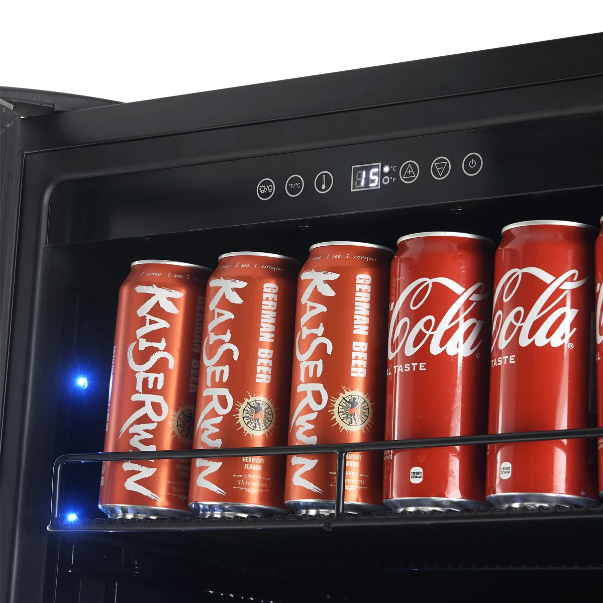Cesinali 24-Inch Built-In Beverage Cooler, 15.8 cu.ft, , Dual Temperature Zones, LED Interior Lighting, Adjustable Shelves FBCBI670324S