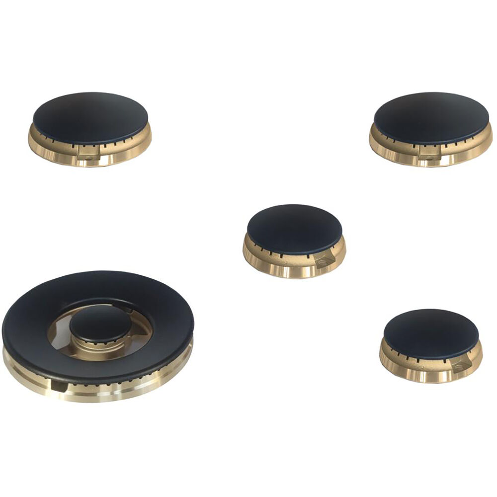 30" Gas Burner Kit: 5 Brass Burners & New Burner Caps FBKIT30