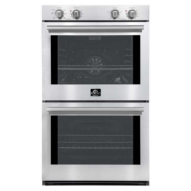 FORNO Vomero Double Wall Oven in Stainless-Steel, 10 cu.ft. 7100 Watts Convection Oven with Mechanical Control FBOEL132430
