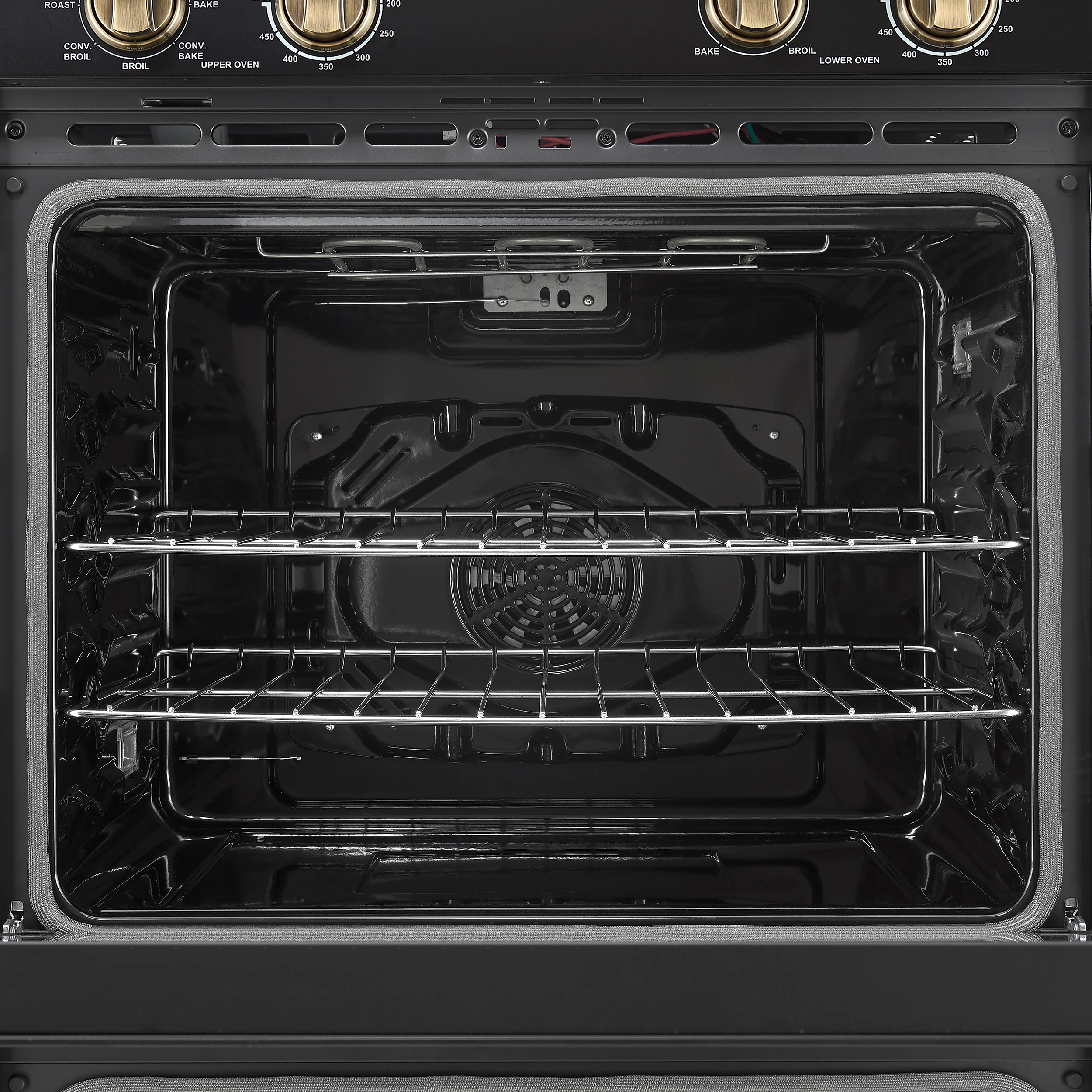 Vomero 30-Inch Double Wall Oven, , 10 cu.ft Total Capacity, 7100W Convection, Mechanical Controls, Manuel Steam Clean FBOEL132430BLK