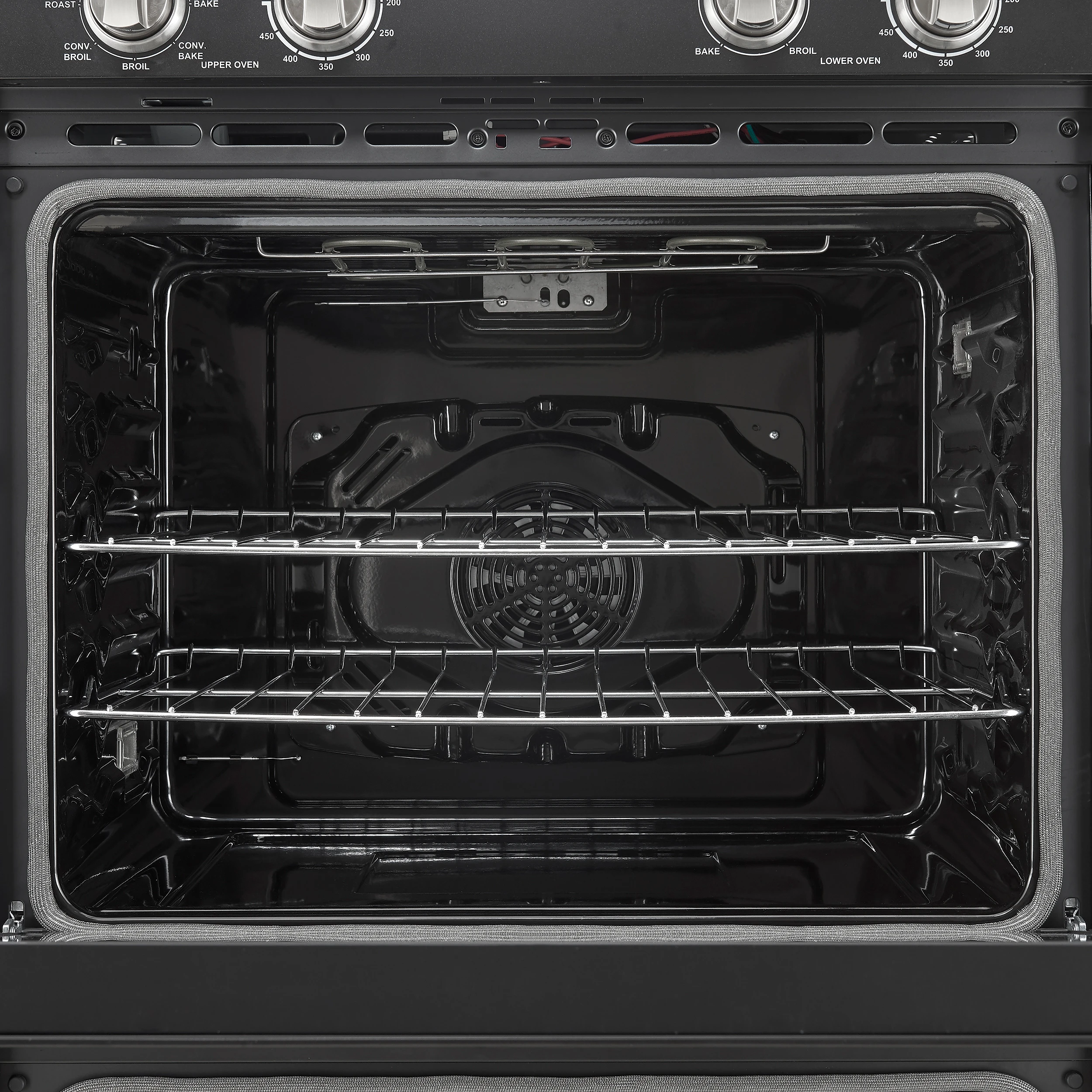 Vomero 30-Inch Double Wall Oven, , 10 cu.ft Total Capacity, 7100W Convection, Mechanical Controls, Manuel Steam Clean FBOEL132430BLK