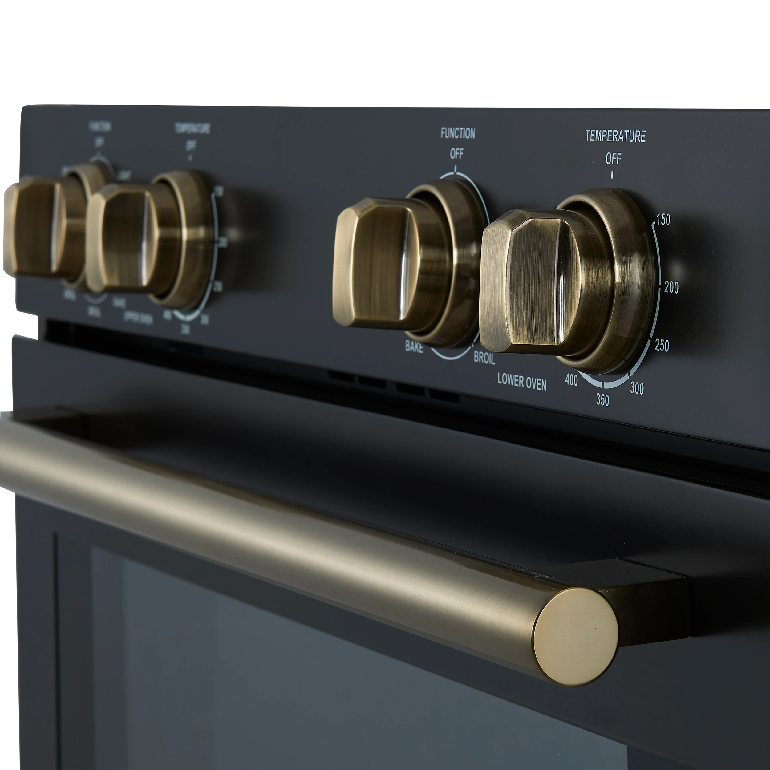 Vomero 30-Inch Double Wall Oven, , 10 cu.ft Total Capacity, 7100W Convection, Mechanical Controls, Manuel Steam Clean FBOEL132430BLK