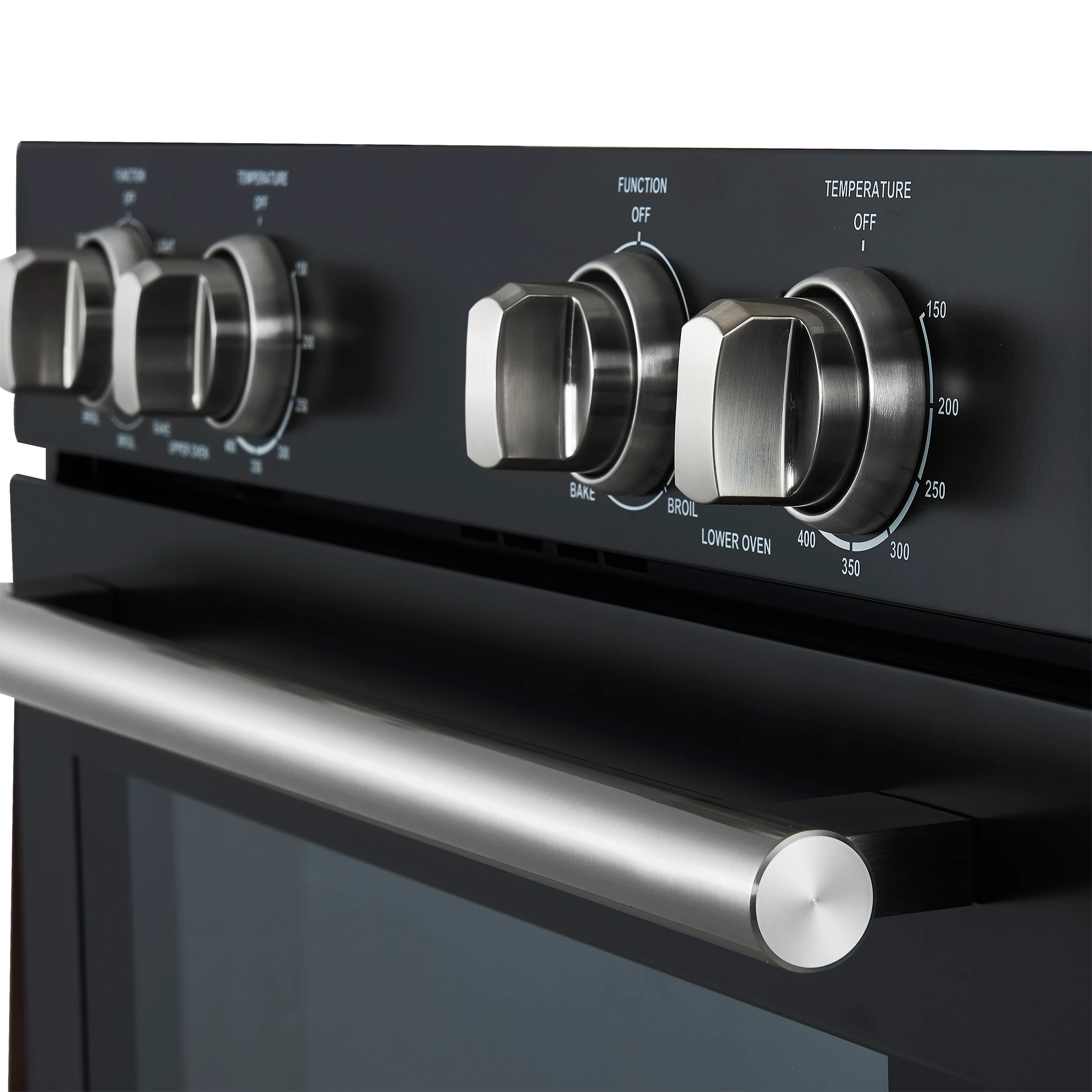 Vomero 30-Inch Double Wall Oven, , 10 cu.ft Total Capacity, 7100W Convection, Mechanical Controls, Manuel Steam Clean FBOEL132430BLK