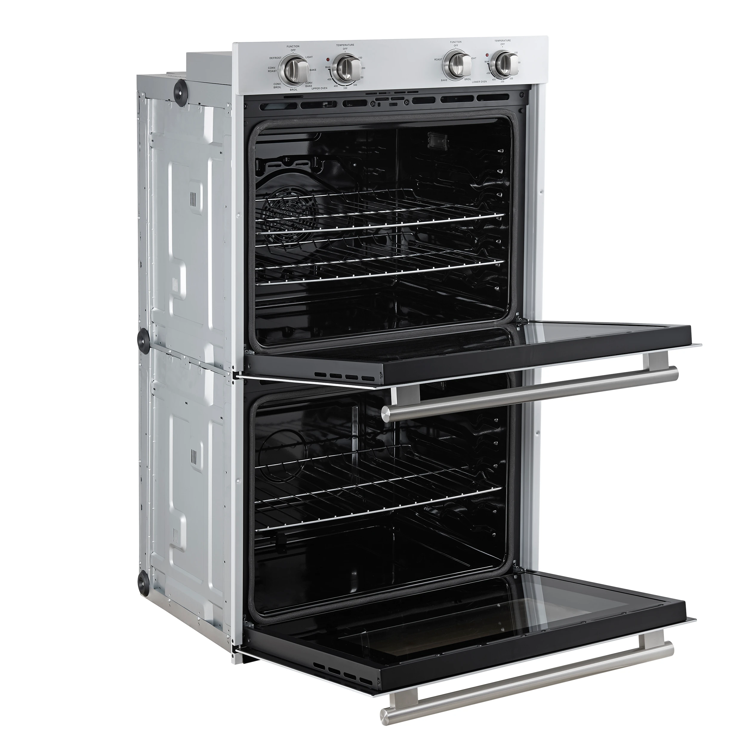 Vomero 30-Inch Double Wall Oven, , 10 cu.ft Total Capacity, 7100W Convection, Mechanical Controls, Manuel Steam Clean FBOEL132430WHT