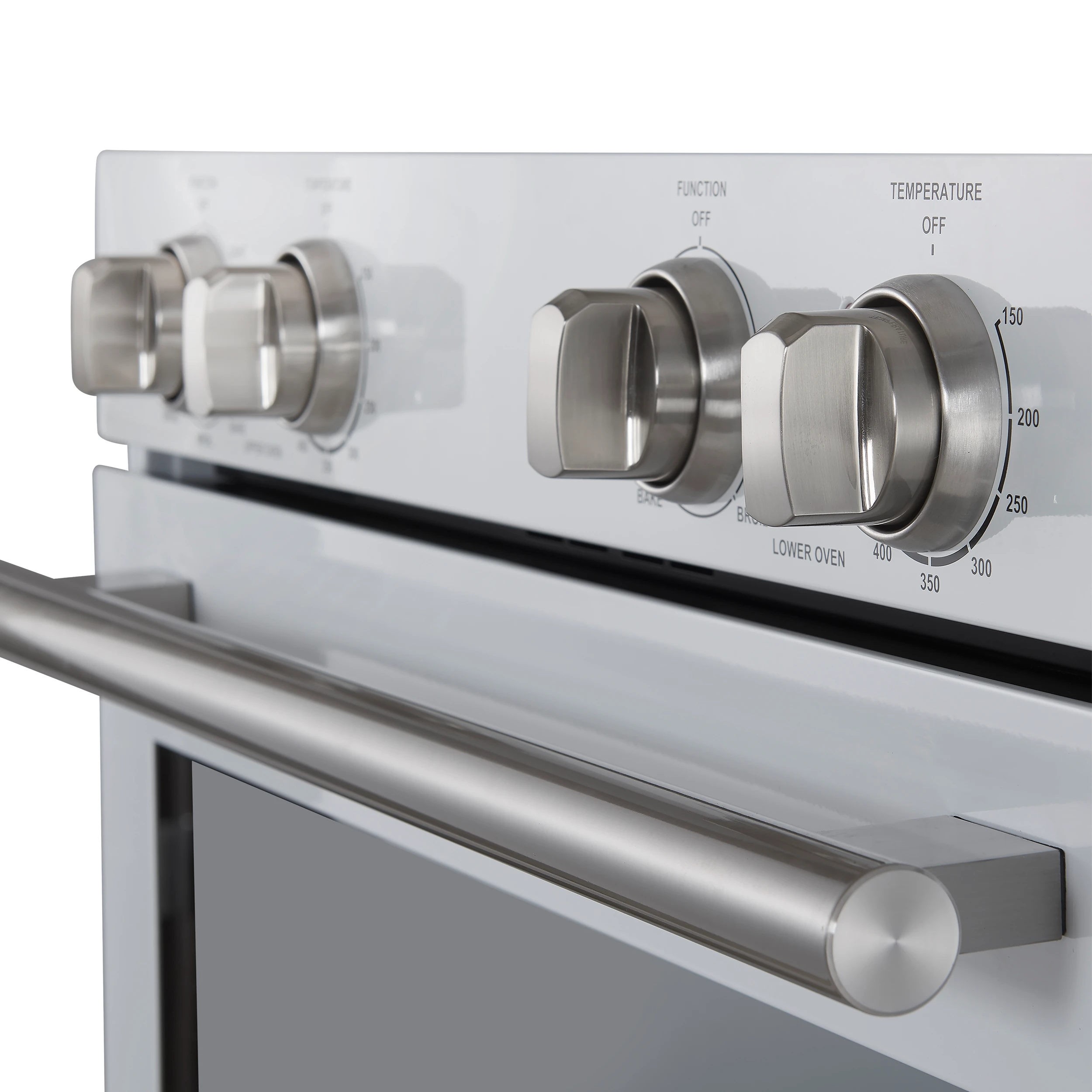Vomero 30-Inch Double Wall Oven, , 10 cu.ft Total Capacity, 7100W Convection, Mechanical Controls, Manuel Steam Clean FBOEL132430WHT