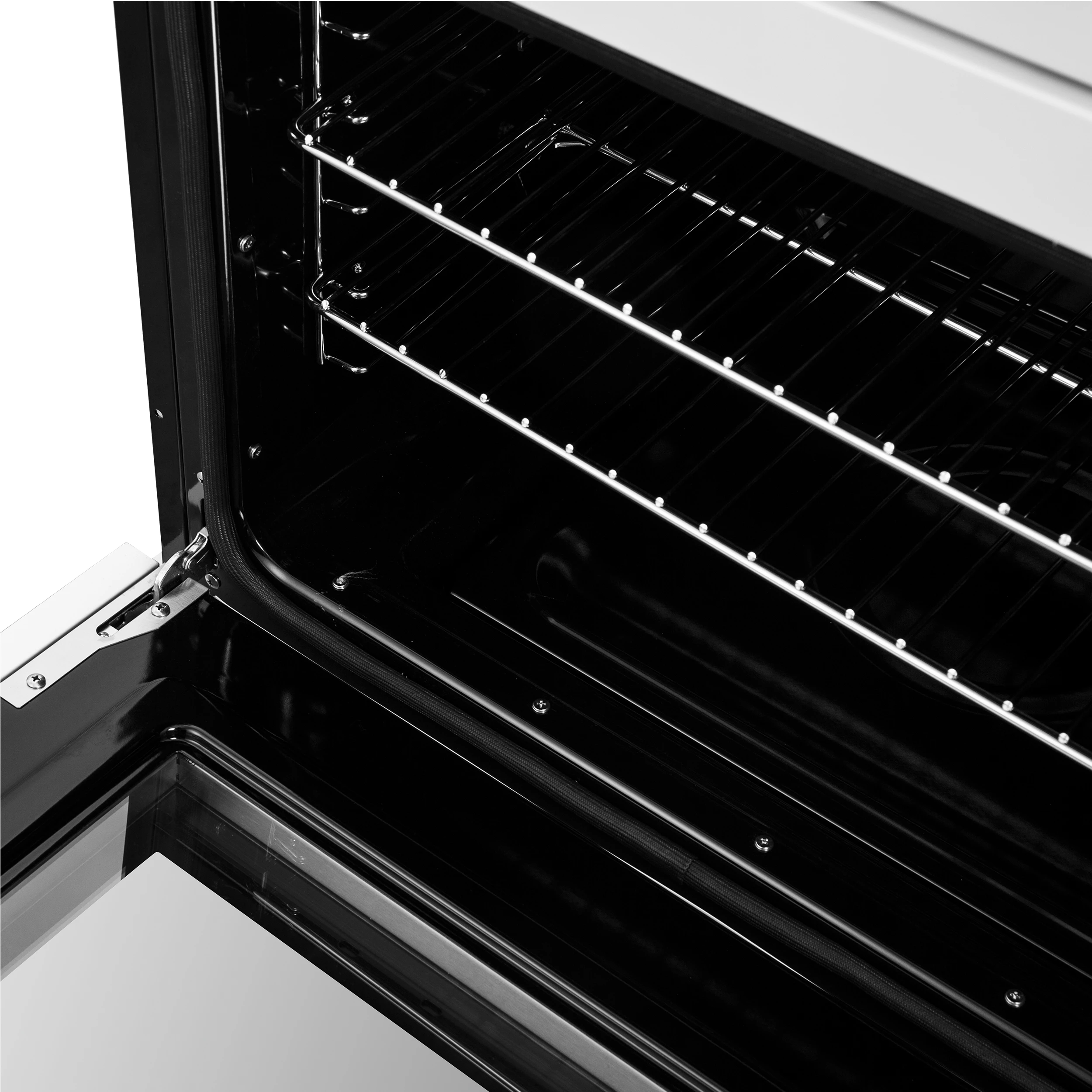 Asti 30-Inch Double Electric Wall Oven with Upper French Doors in & Antique Brass, 7.36 cu. ft. Dual True Convection, 7,200W, Air Fry, Sous Vide, Self-Clean FBOEL134030WHT