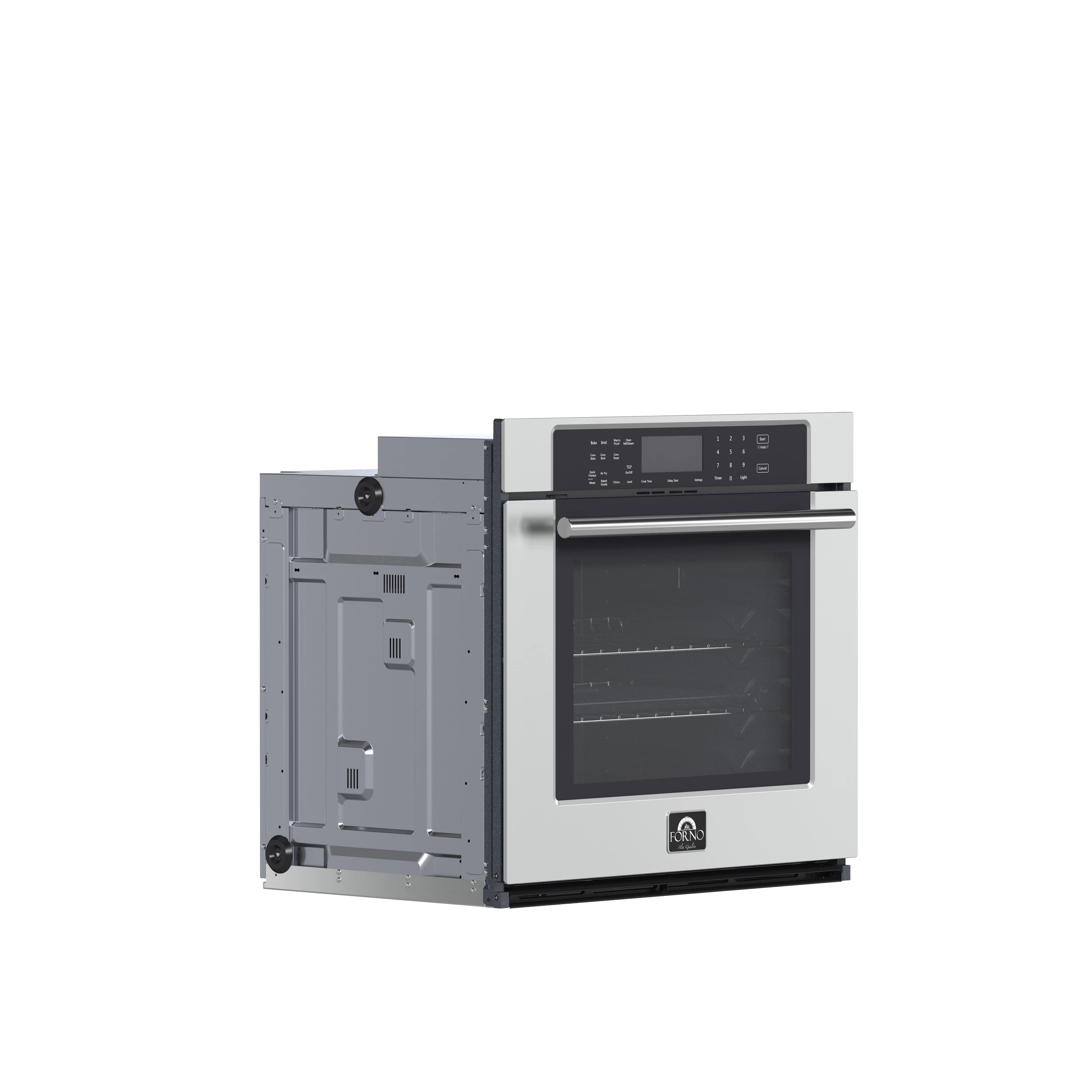 Villarosa 30-Inch Electric Wall Oven, Stainless Steel, 5.0 cu.ft Capacity, Air Fry, Steam Cleaning, Glass Touch Controls FBOEL135830
