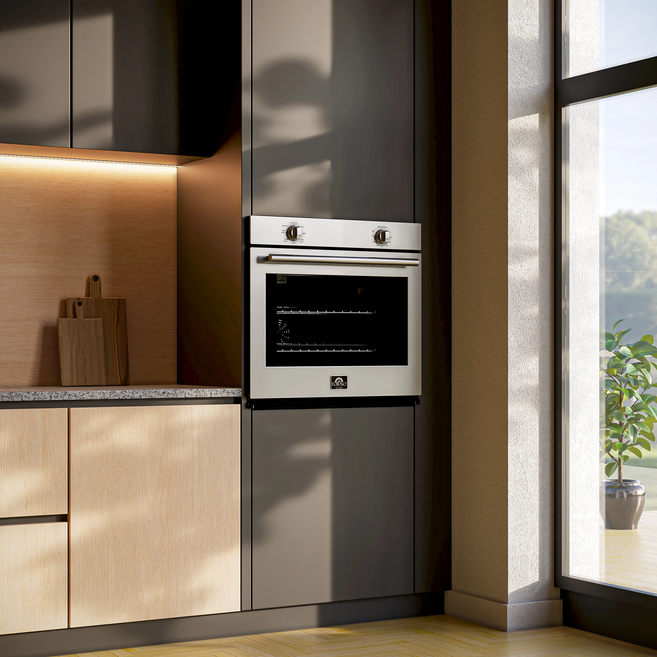 Vomero 30-Inch Wall Oven, , 5 cu.ft Capacity, 3550 Watts Convection, Mechanical Controls, Self-Cleaning Function FBOEL137030
