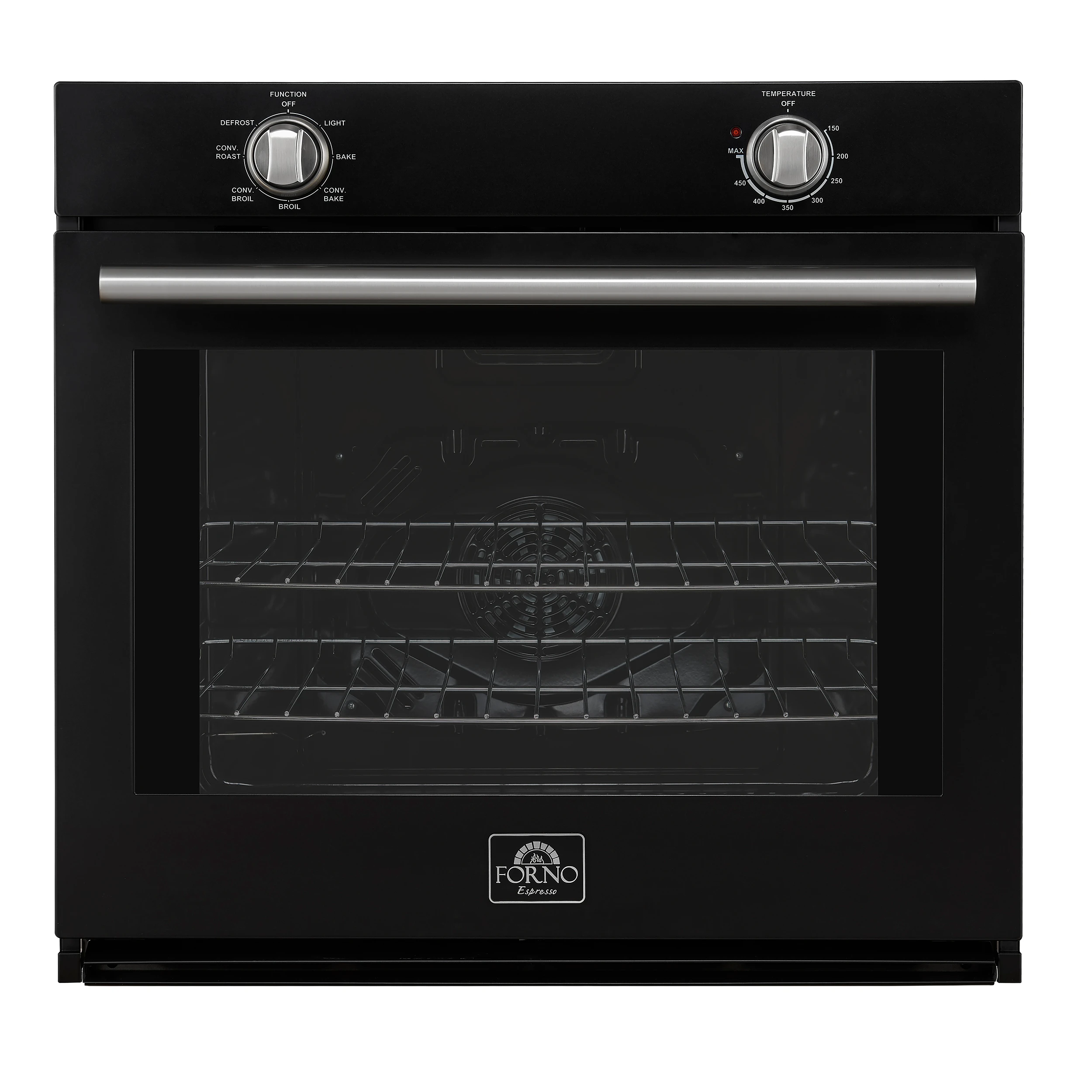 Vomero 30-Inch Wall Oven, , 5 cu.ft Capacity, 3550 Watts Convection, Mechanical Controls, Manuel Steam Clean FBOEL137030BLK