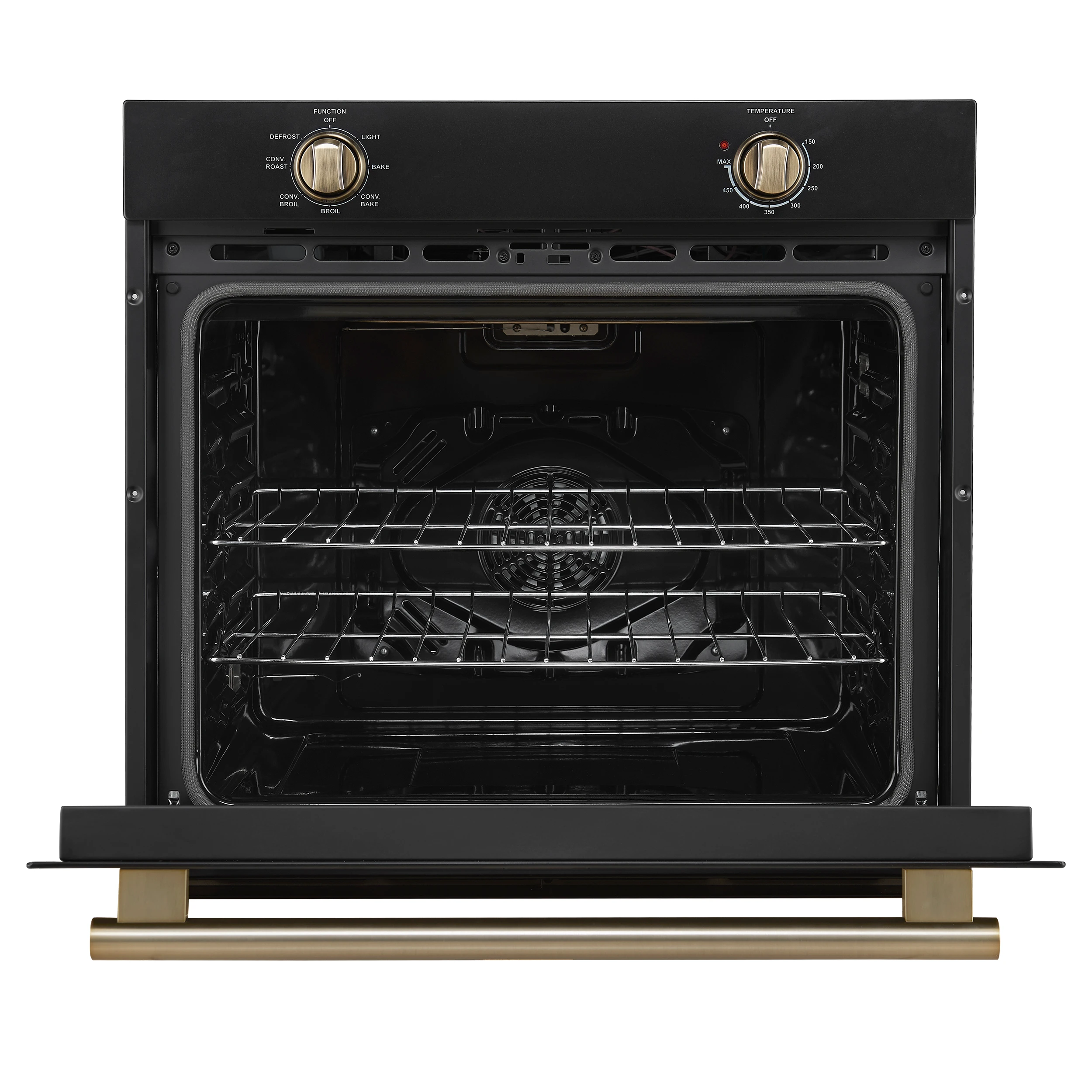 Vomero 30-Inch Wall Oven, , 5 cu.ft Capacity, 3550 Watts Convection, Mechanical Controls, Manuel Steam Clean FBOEL137030BLK