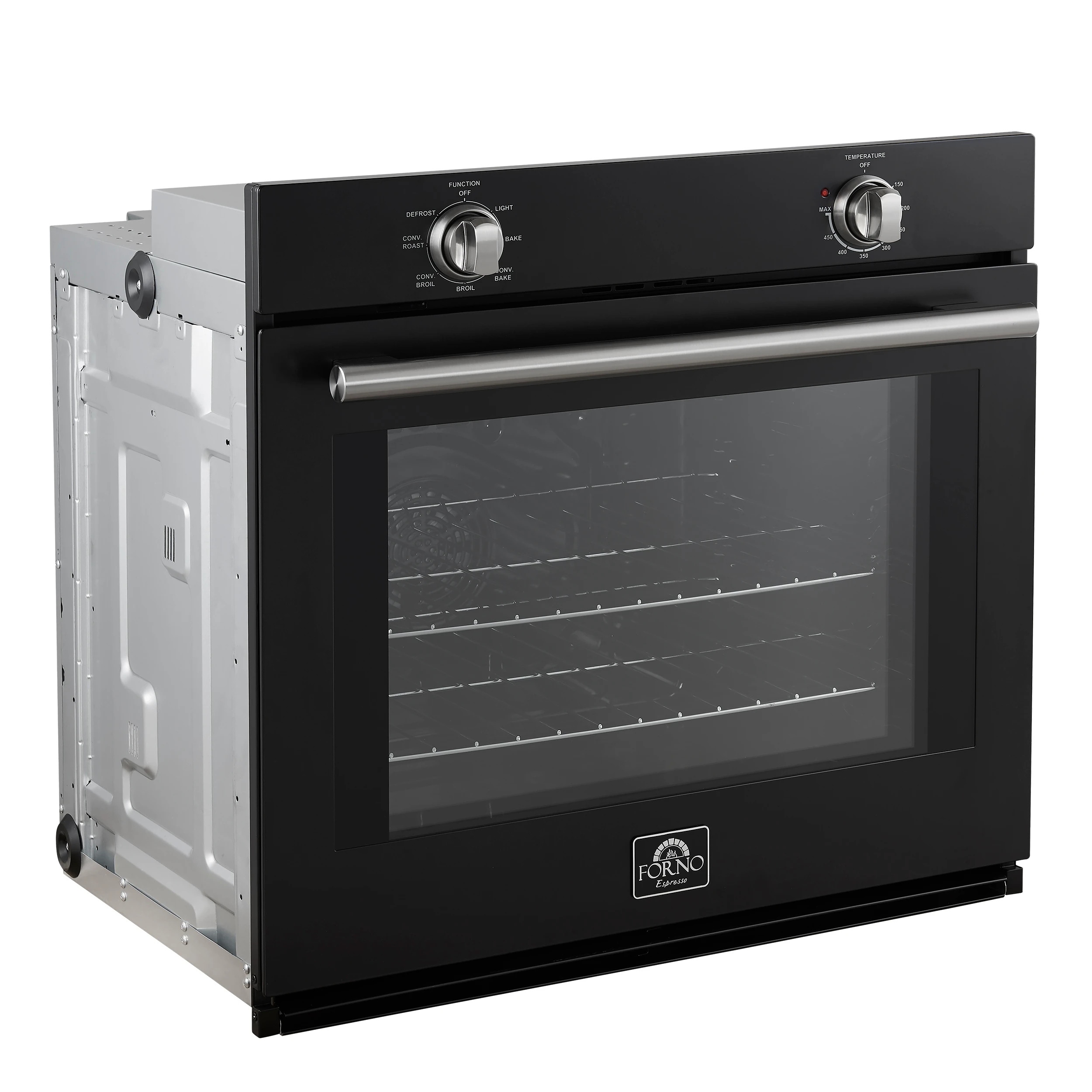 Vomero 30-Inch Wall Oven, , 5 cu.ft Capacity, 3550 Watts Convection, Mechanical Controls, Manuel Steam Clean FBOEL137030BLK