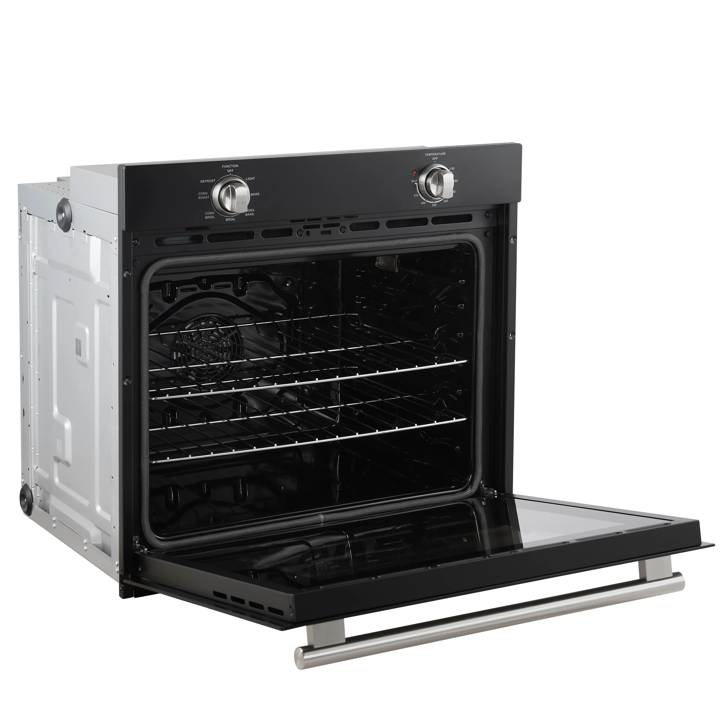 Vomero 30-Inch Wall Oven, , 5 cu.ft Capacity, 3550 Watts Convection, Mechanical Controls, Manuel Steam Clean FBOEL137030BLK