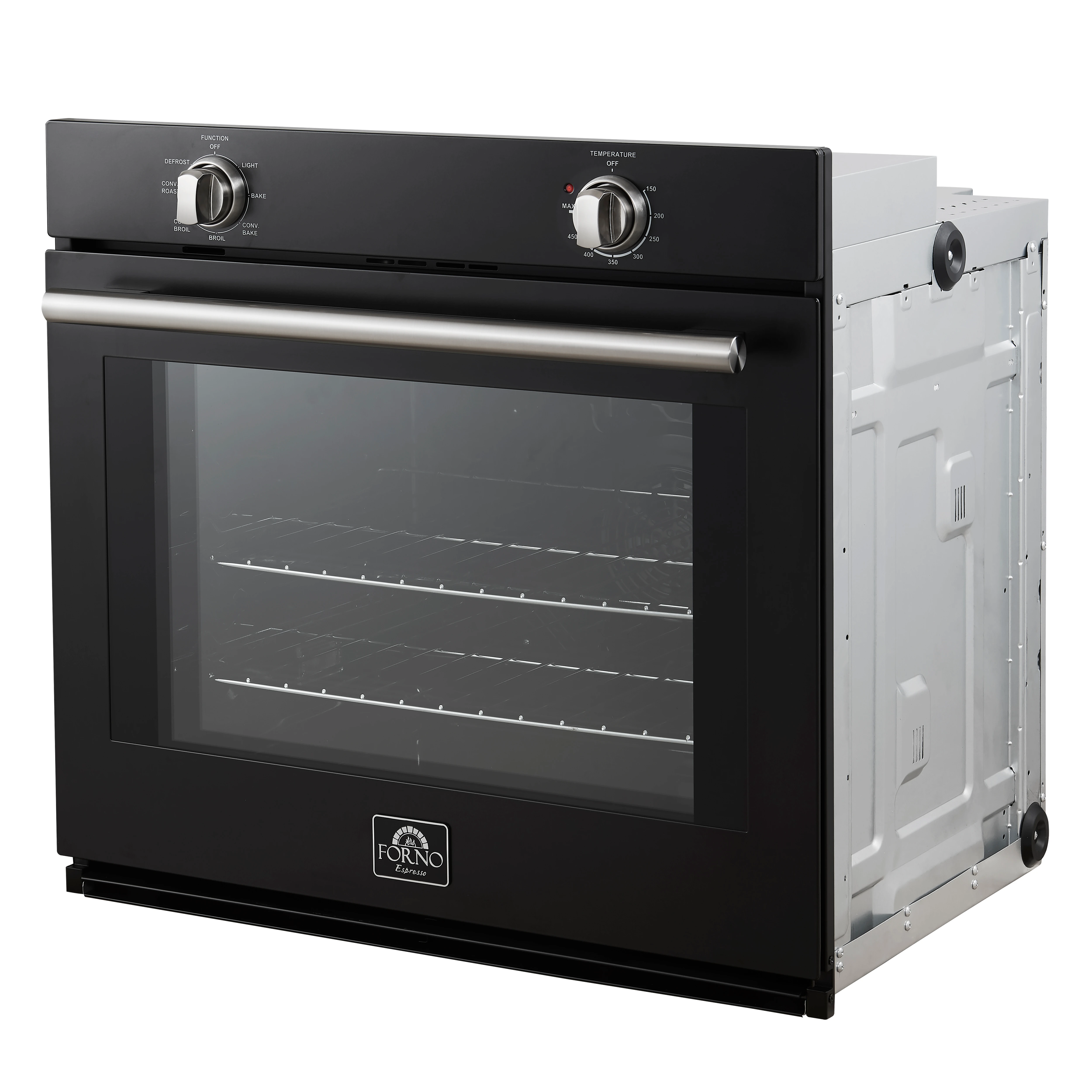 Vomero 30-Inch Wall Oven, , 5 cu.ft Capacity, 3550 Watts Convection, Mechanical Controls, Manuel Steam Clean FBOEL137030BLK