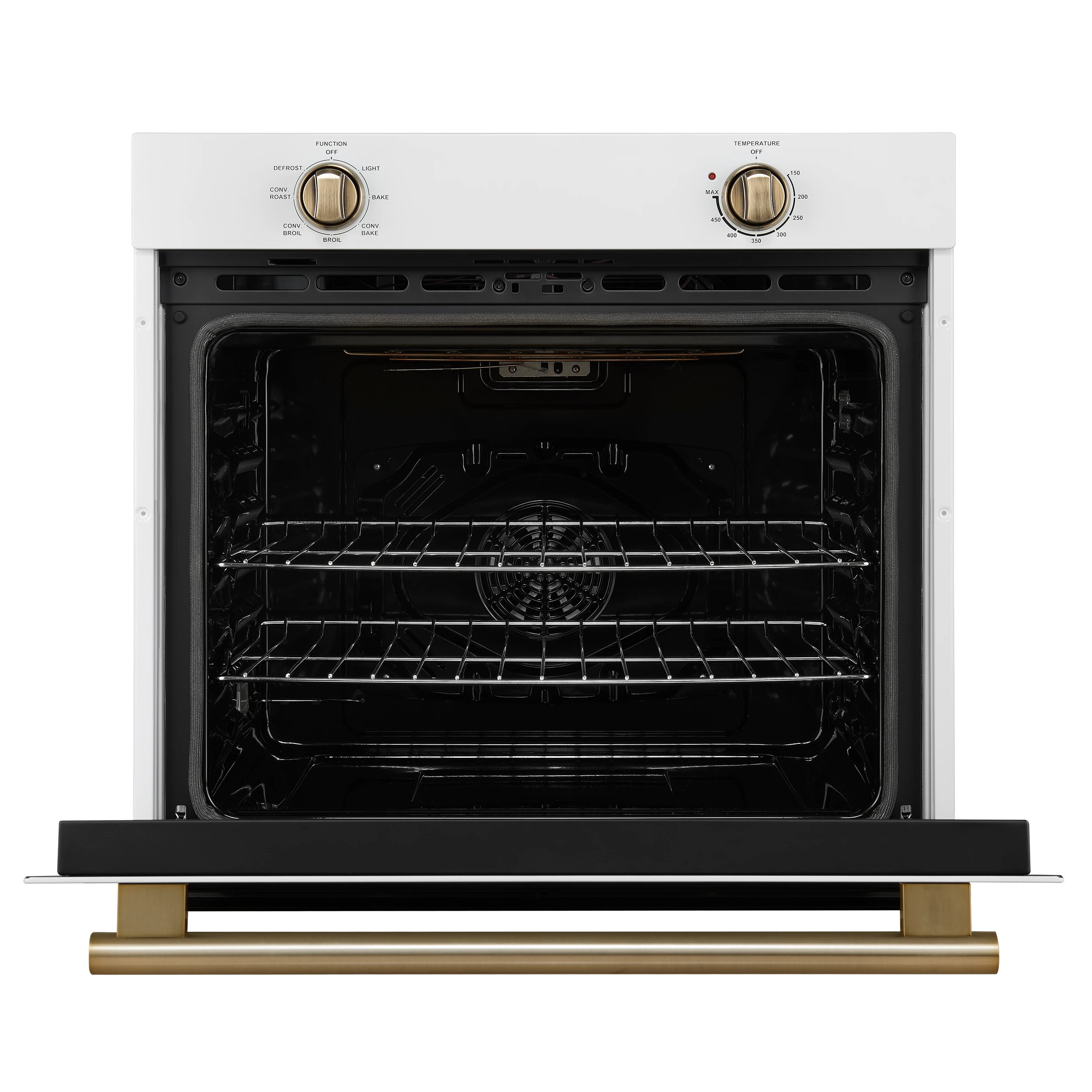 Vomero 30-Inch Wall Oven, , 5 cu.ft Capacity, 3550 Watts Convection, Mechanical Controls, Manuel Steam Clean FBOEL137030WHT
