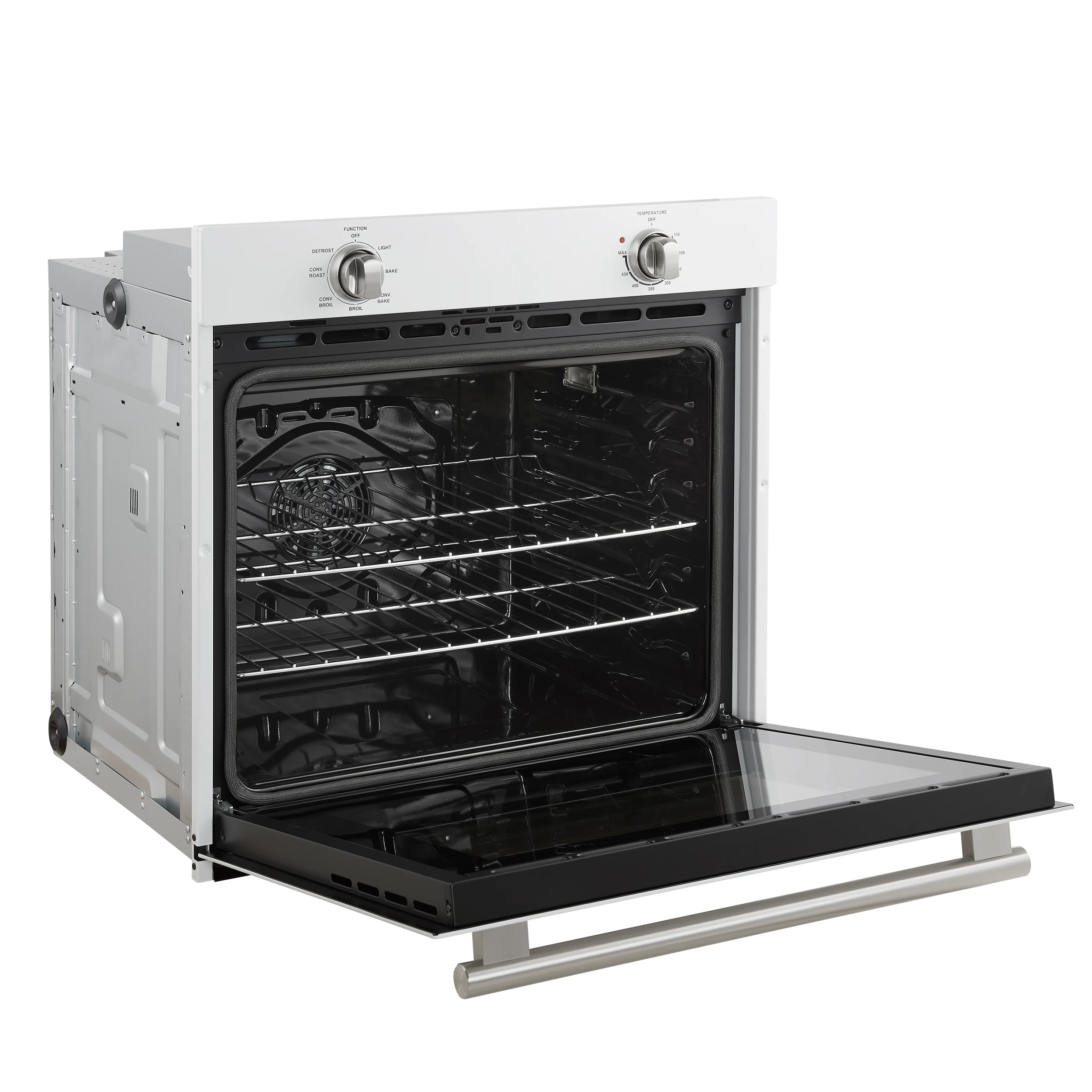 Vomero 30-Inch Wall Oven, , 5 cu.ft Capacity, 3550 Watts Convection, Mechanical Controls, Manuel Steam Clean FBOEL137030WHT