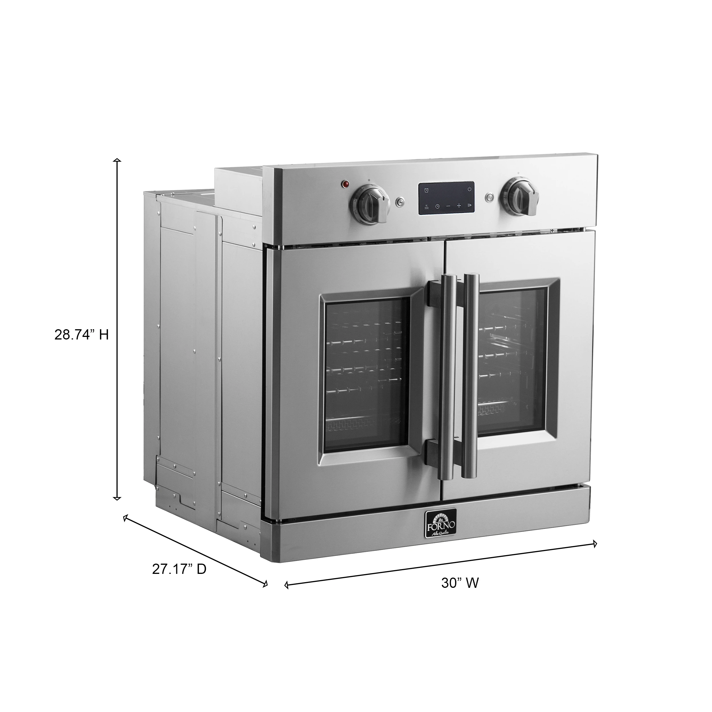 Gallico 30-Inch Electric French Door Wall Oven, , True Convection, Air Fry, Self-Cleaning FBOEL137130