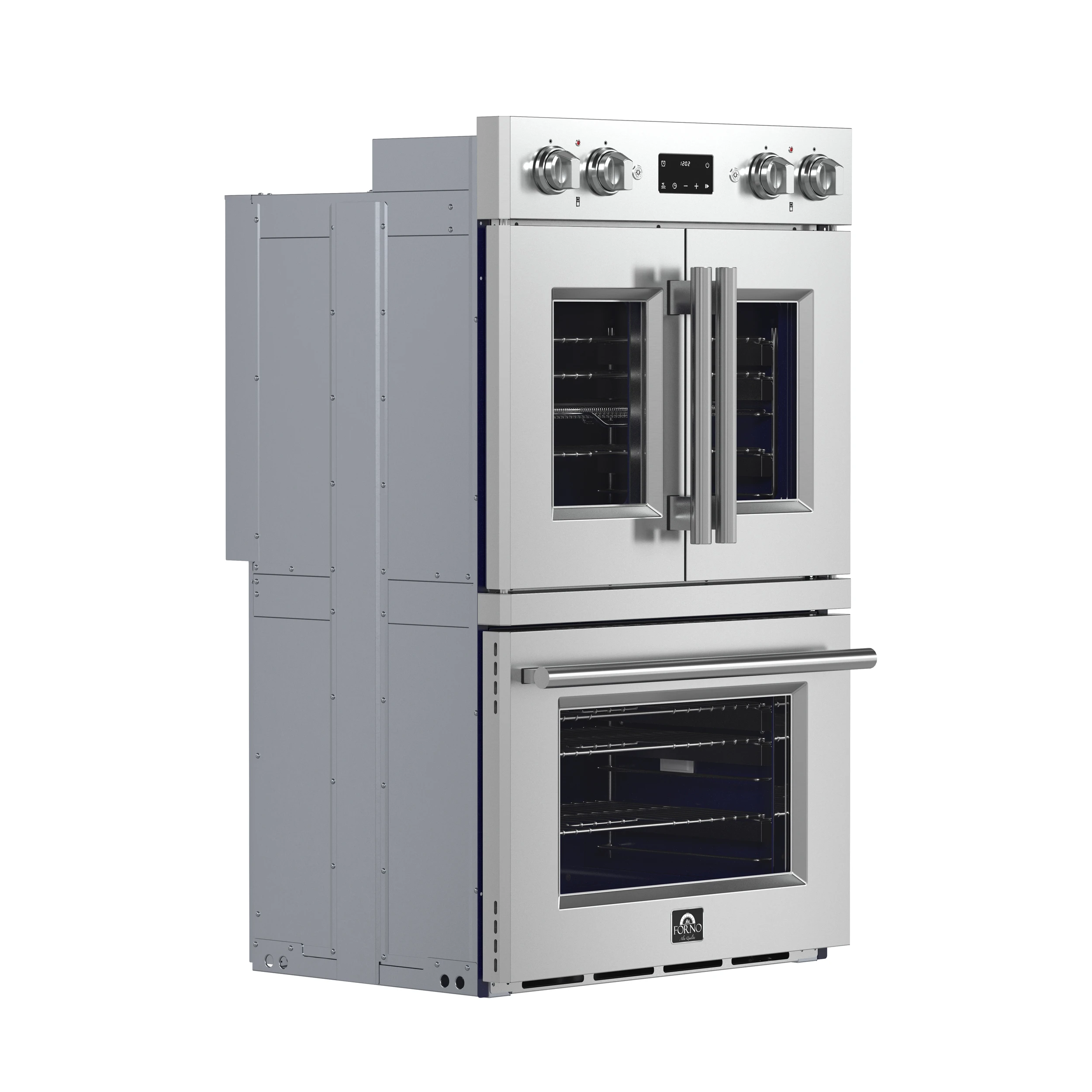 Gallico 30-Inch Electric French Door Double Oven, , Convection Cooking, Touch Control Panel, Self-Cleaning Function FBOEL138830