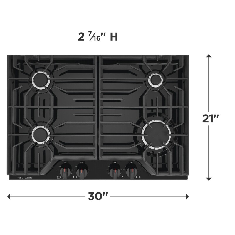 30'' Gas Cooktop view 6