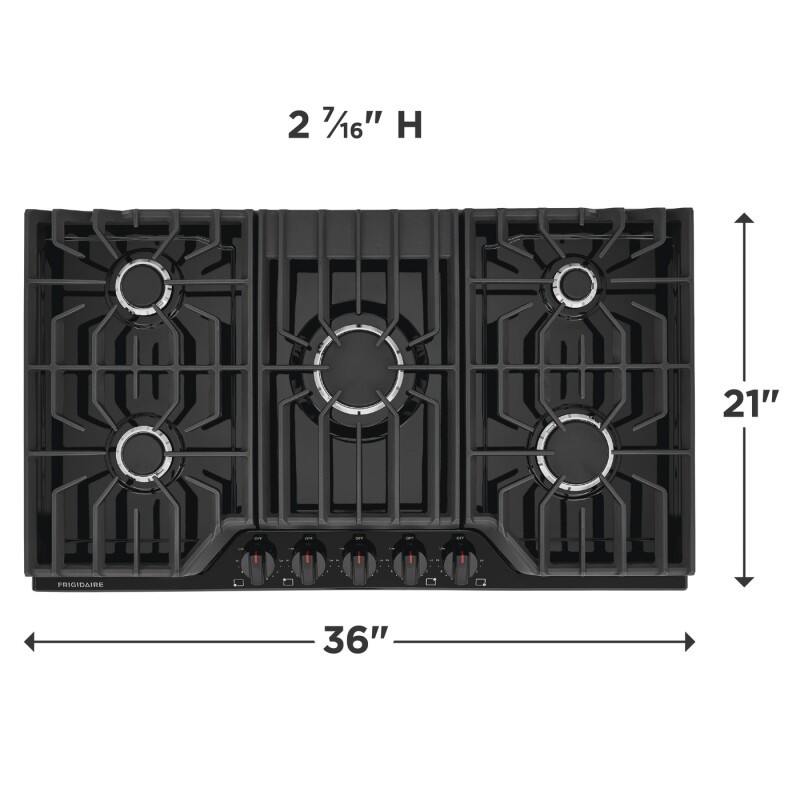 36'' Gas Cooktop view 5
