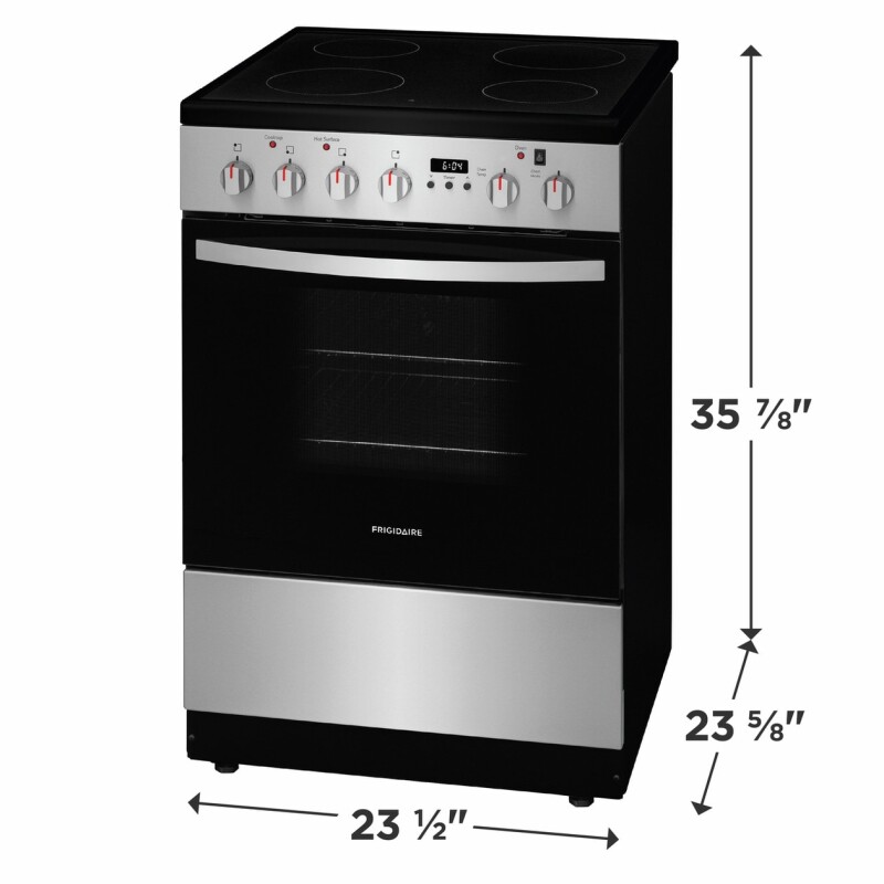 24" Freestanding Electric Range view 2