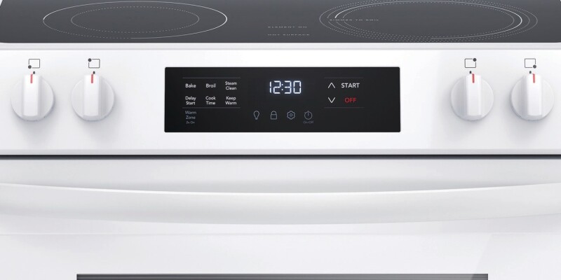 30" Electric Range with Steam Clean view 6