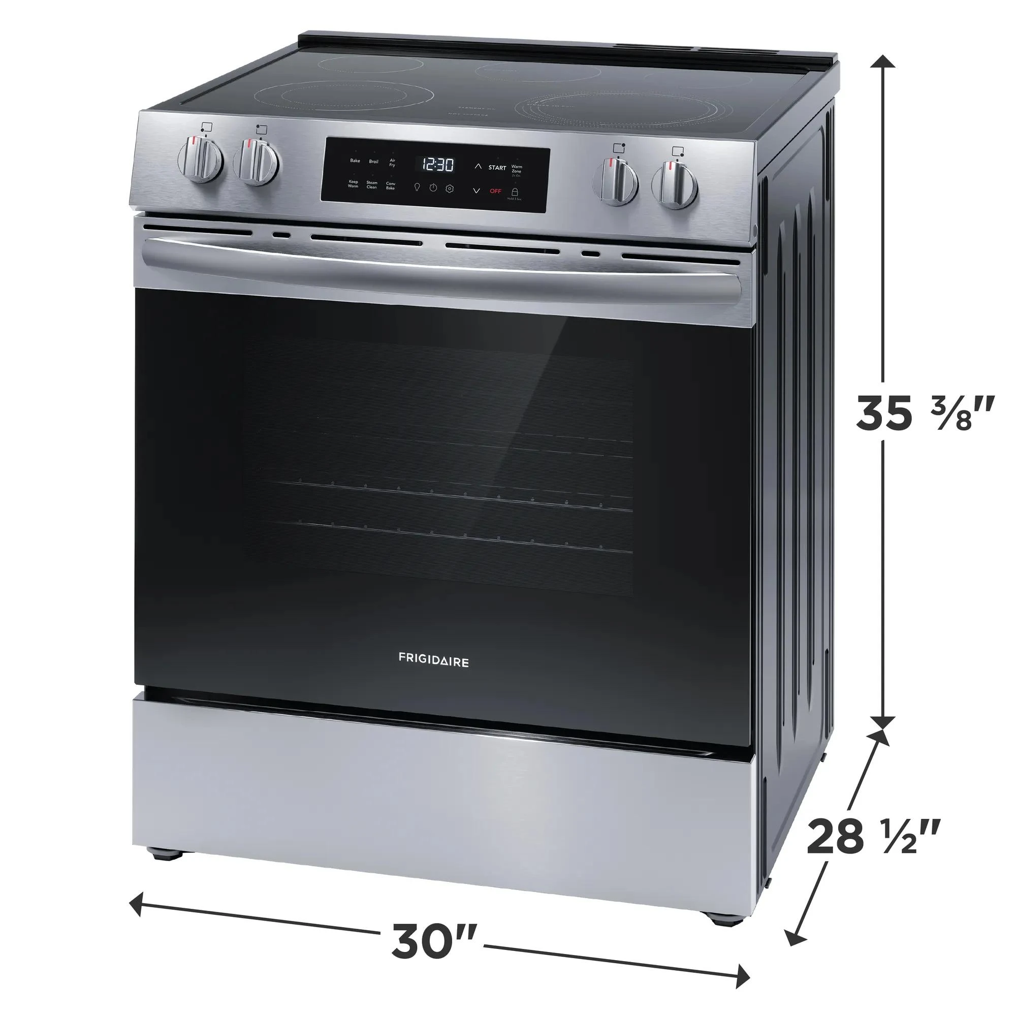 30" Front Control Electric Range view 2