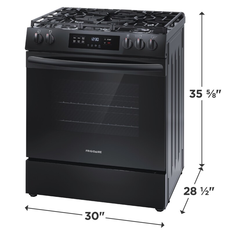 30" Gas Range with Steam Clean view 5