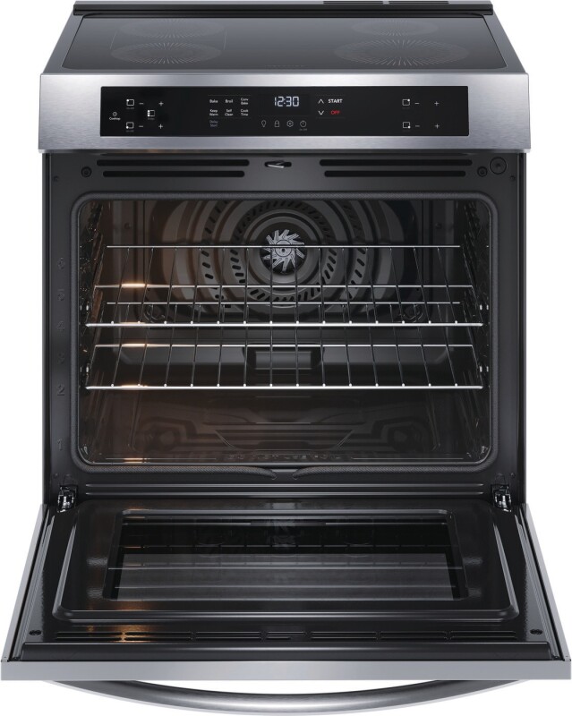 30" Front Control Induction Range with Convection Bake view 6