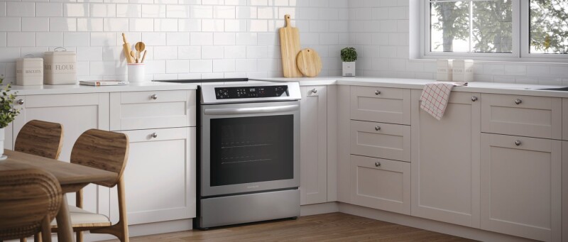 30" Front Control Induction Range with Convection Bake view 8