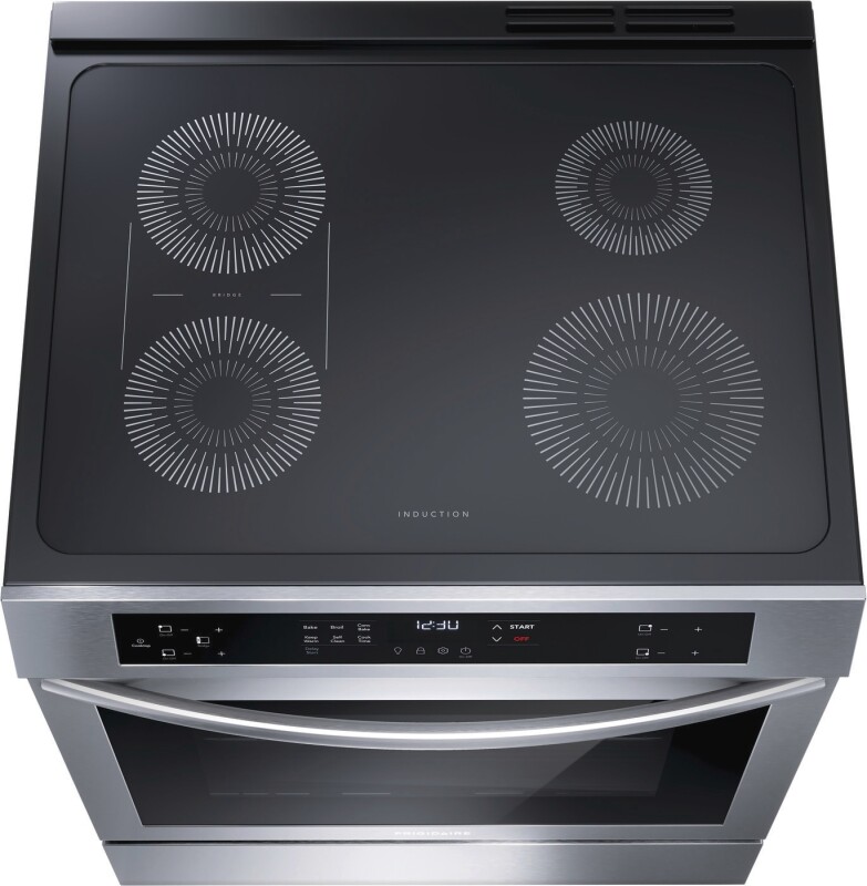 30" Front Control Induction Range with Convection Bake view 9